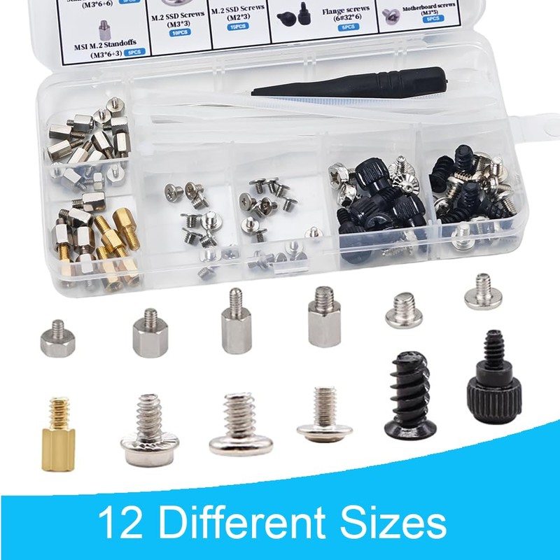 M.2 Screws, Motherboard Screw for Asus Gigabyte Asrock MSI Motherboards,