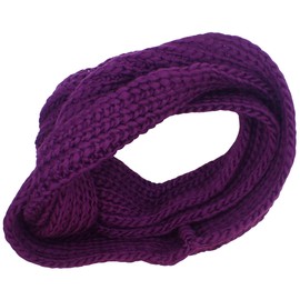 Topkids Accessories Looped Scarfs for Women and Men, Infinity Scarf, Ladies Scarf, Scarves for Women UK, Womens Scarf, Clothes for Women, Snood Scarf, Neck Warmer (Purple)