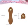 sourcing map 6pcs Leather Snap Buckles, Sew on Toggle Closure