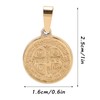 2 Pcs Saint Benedict Pendant Decoration Giving Cross Double Sided