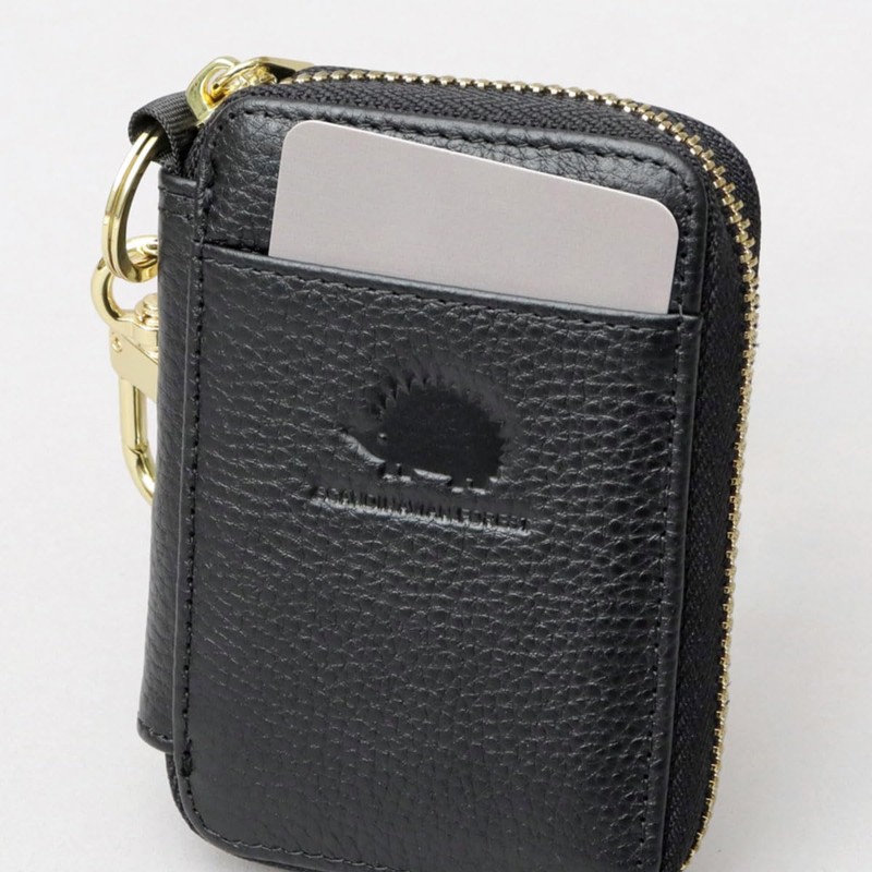 Scandinavian Forest Women's Key Case, Smart Key Case, Genuine Leather,