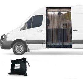 YoFuZiHu Van Bug Screen Magnetic Screen Door for RV Sliding Door 83"x59" - RV Screen Door Guard with Bug Proof Mesh, Magnetic Closure (for Rear Door, 83'' x 59" (H x W))