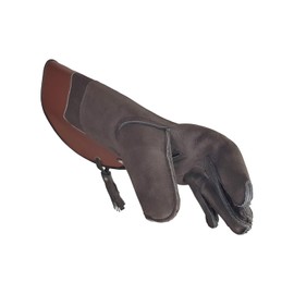 VlaMiTex J54 Falconry Gloves for Hawks and Hawks Birds of Prey Leather Brown (L)