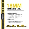 KLYTORX 18mm Nylon Climbing Sling Runner 23KN CE2008/EN566 Certified -