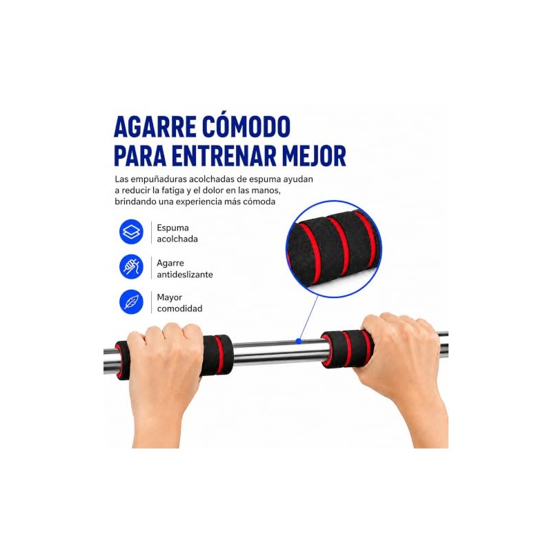 hanylish Barra de dominadas para Marco de Puerta, Facil Instalación