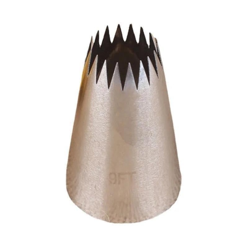 Silver Churro Piping Tip, Piping Tips for Eclair, Open Star
