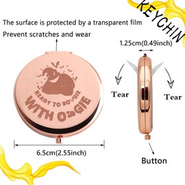 KEYCHIN Funny Ghost Pocket Mirror Fans Inspired Gifts Ready to with Compact Makeup Mirror (with-RG)