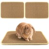 3 Pack Rabbit Scratching Pads - Soft Jute Chew Mats