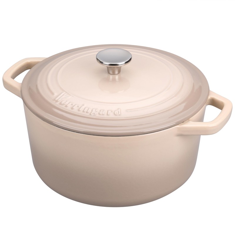 VORRINGARD Enameled Cast Iron Dutch Oven Pot with Lid, for