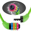 GOLDPOOL Children's Bicycle Lock Colourful Combination Lock Bicycle Lock with
