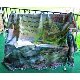 Manual Inspirational Collection 50 x 60-Inch Tapestry Throw with Verse, Guardian of the Sea by Nicky Boehme