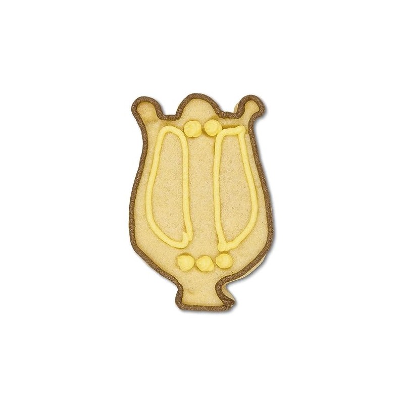 Staedter Lyre Cookie Cutter, 6 cm, Stainless Steel Silver, 30