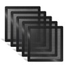 120mm 140mm PC Fan Dust Filter Magnetic Frame Computer Fan Grills Black Dust Mesh PC Cooler Filter Screen Dustproof Case Covers 5 Pack (140140mm)