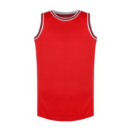MESOSPERO Blank Basketball Jersey 90S Hip Hop Clothing for Party,Mens Plain Mesh Athletic Practice Sports Shirts S-3XL (X-Large, Blank-Red)
