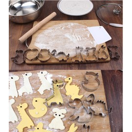 GXHUANG Monkey Cookie Cutters Set - Stainless Steel, for Anniversary Birthday Wedding Party (Silvery) by GXHUANG
