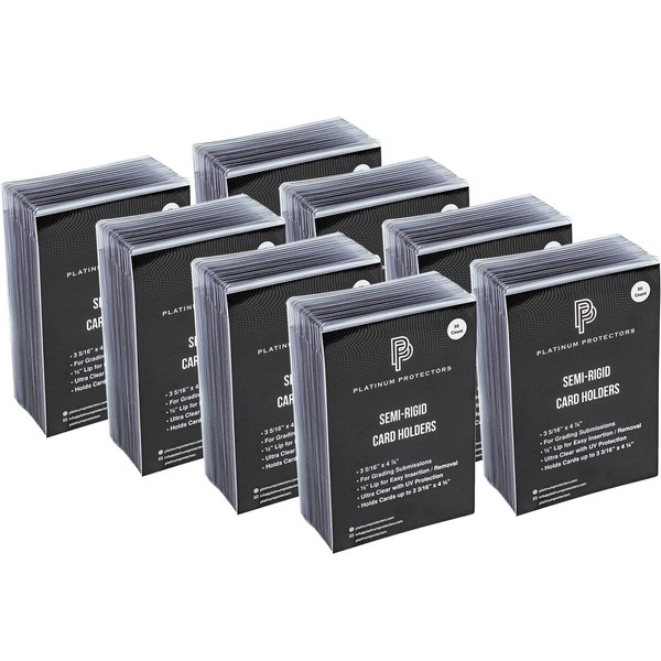 Platinum Protectors Semi-Rigid Card Holders for Graded Card Submissions for