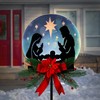 WAIU Nativity Secen Solar Garden Stake Christmas Decorations Outdoor Solar