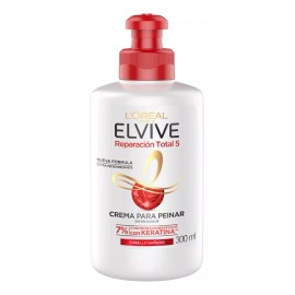 Elvive Crema Para Peinar Reparación Total 5 300 Ml Elvive