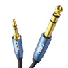 MillSO 6.35mm 3.5mm Converter Cable Male to Male Audio Converter