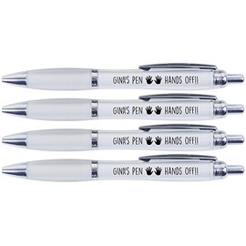 GINA'S Pen Hands Off!!, 4 Printed PENS for GINA