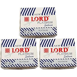 Lord Platinum Single Edge Razor Blades, 300 blades