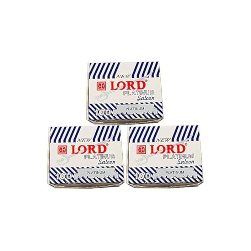 Lord Platinum Single Edge Razor Blades, 300 blades