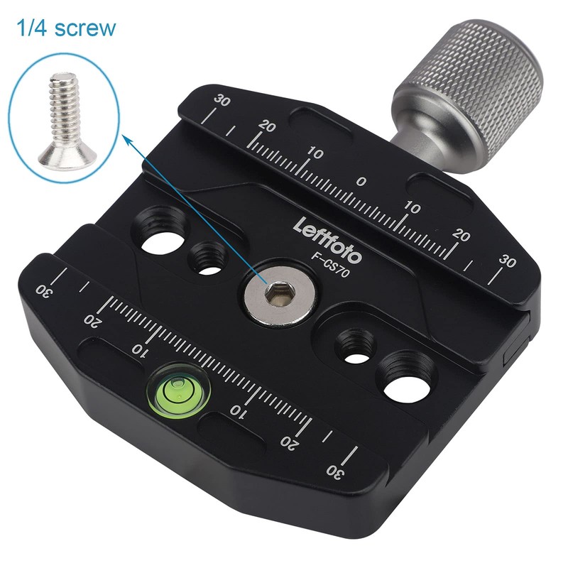 70mm クイックリリースクランプ Arca Swissスタイルプレート 三脚ボールヘッドユニバーサルクイックチェンジシート 一脚ヘッド三脚クイックリリースプレート