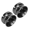 1 Pair 10 Inch NAB Hub Adapters Polished Aluminum Alloy