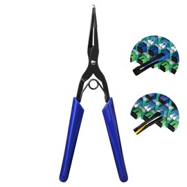 BAOSHLA Optical Fiber Pliers Flange Fiber Optic Flange Clamp Efficient Fiber Connector Insertion and Removal Tool Fiber Flange Long Nose Pliers for SC and LC Connectors in High Density Patch Panels