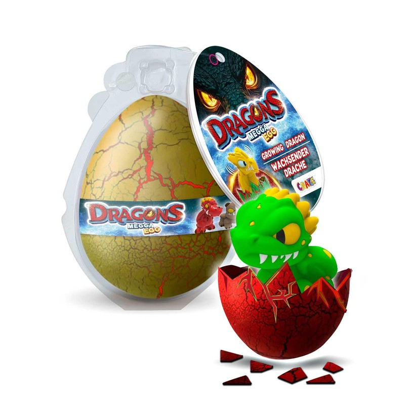 MEGGA EGG Set 3 Uova di Drago Magiche per Bambini