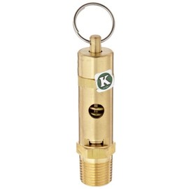 Dixon SV150HD Brass Heavy Duty High Capacity Safety Pop-Off Valve, 1/2" NPT Male, 150 psi Set Pressure