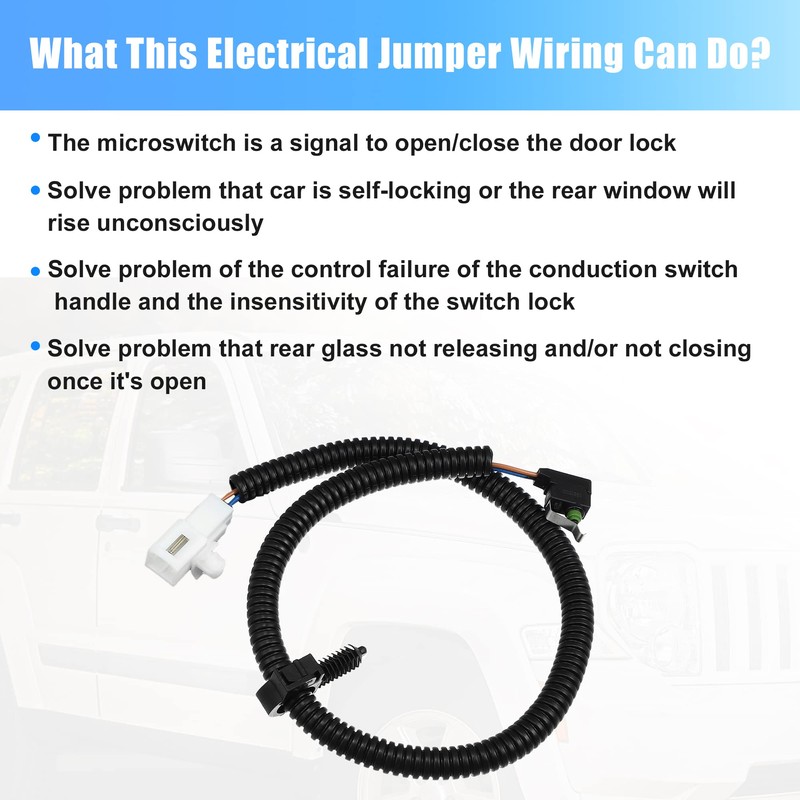 X AUTOHAUX Rear Liftgate Tailgate Wiring Micro Switch for Jeep