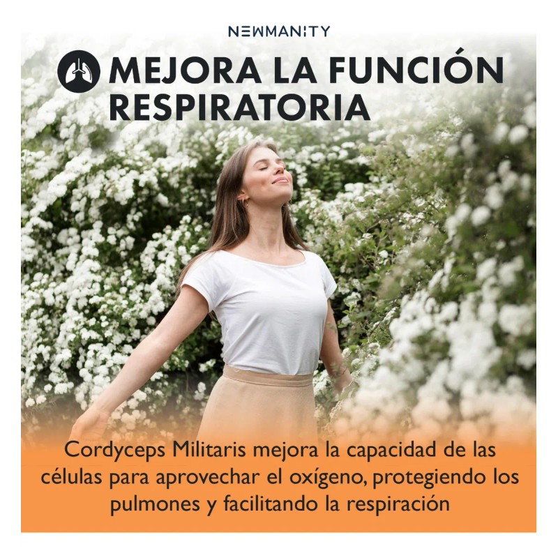 Cordyceps Militaris Newmanity 300 Caps Sin Sabor