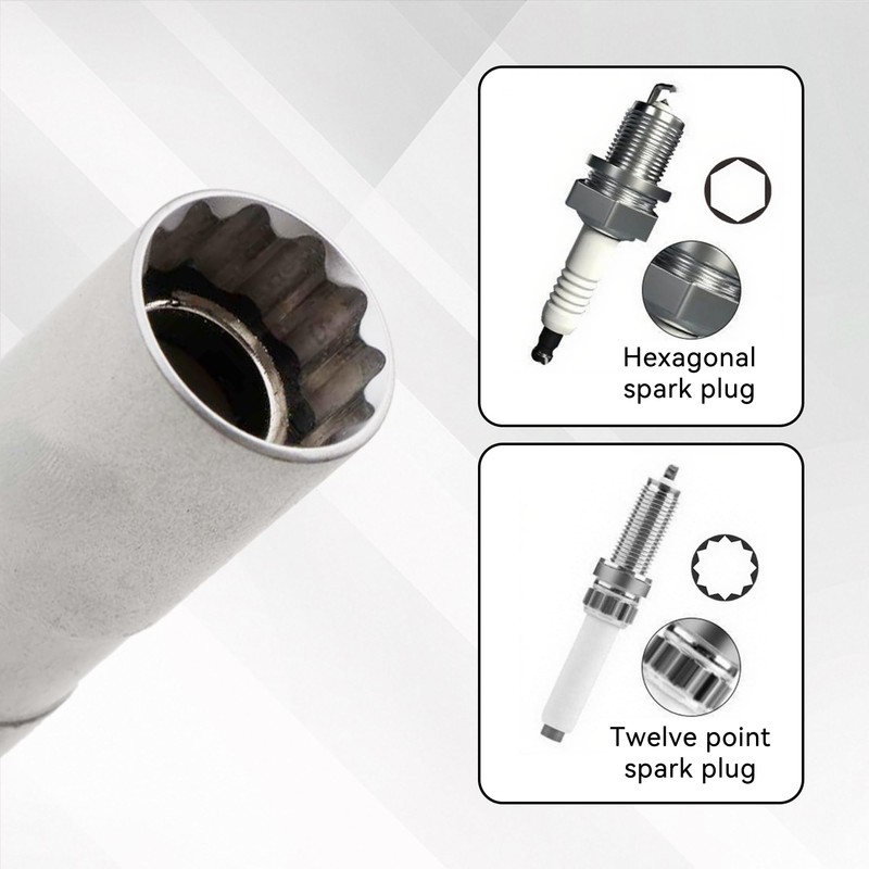 Tioollev14mm&16mm Spark Plug Socket Set, Thin Wall 3/8" Drive Spark