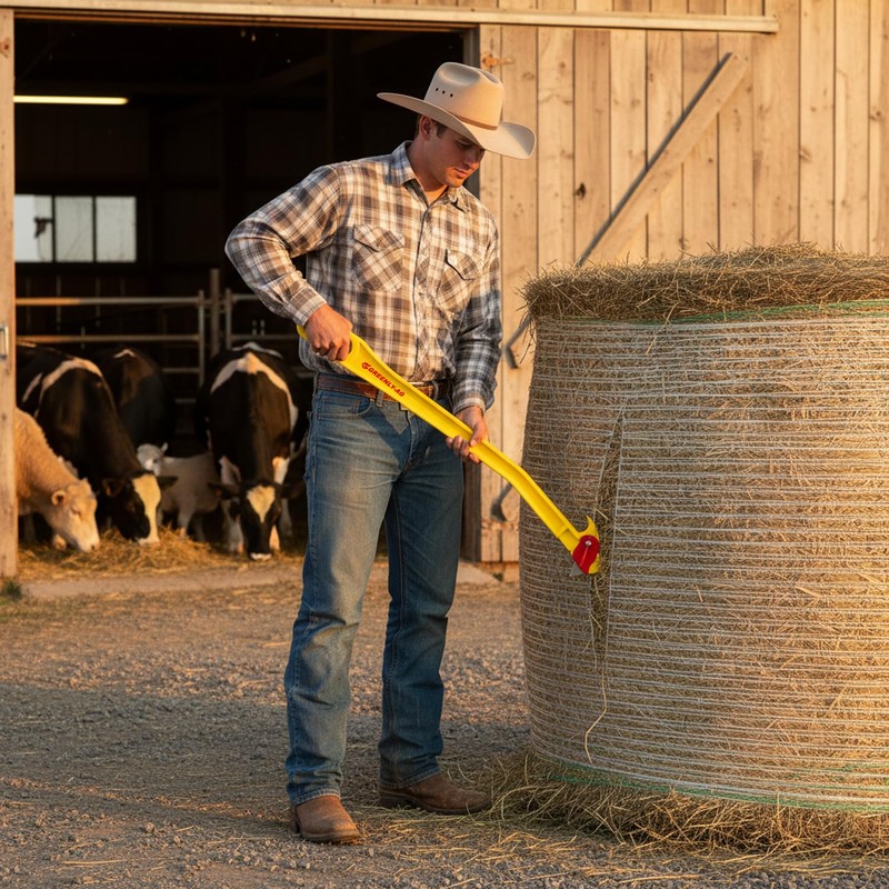 G GREENLY-AG 29" HayKnife, Farm Tool for Efficient Hay Handling,