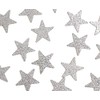 Silver Glitter Paper Star Confetti - 100 Pieces