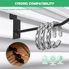 Yauhar 30Pcs 4 Inch White Slatwall Panel Hooks, Heavy Duty