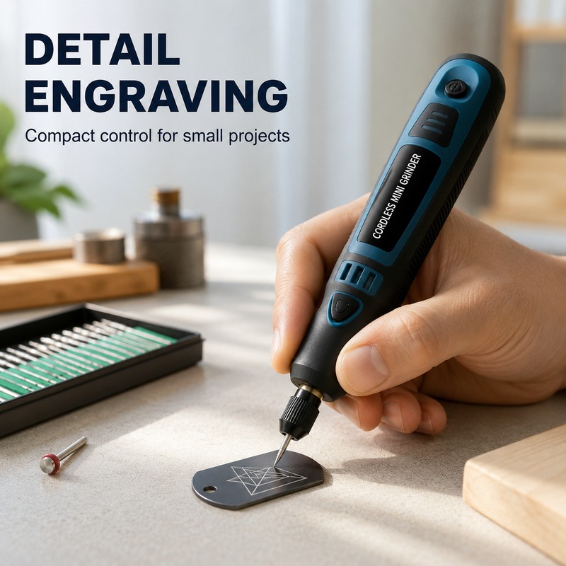 3.6V Cordless Mini Rotary Tool 3-Speed USB Rechargeable Grinder