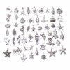 SIEBOLD 50pcs Mixed Charms Pendant, Bracelet Pendant Set, Ocean Animal