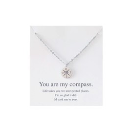 Long tiantian Graduation Necklace Graduation Gifts for Her Compass Necklace 2023 High School College Graduation Gifts for Teen Girls(1Pcs)