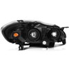 ECCPP Headlight Assembly Pair For Toyota Corolla 2003-2008 Chrome Housing