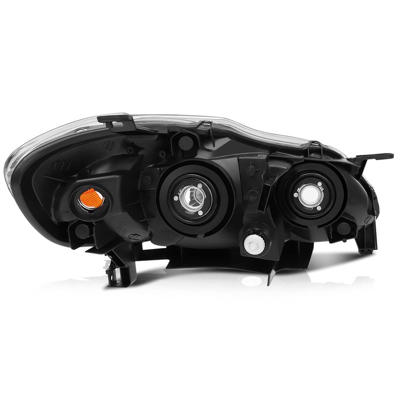 ECCPP Headlight Assembly Pair For Toyota Corolla 2003-2008 Chrome Housing
