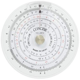 Concise 100973 Ruler Circular Calculator 28N