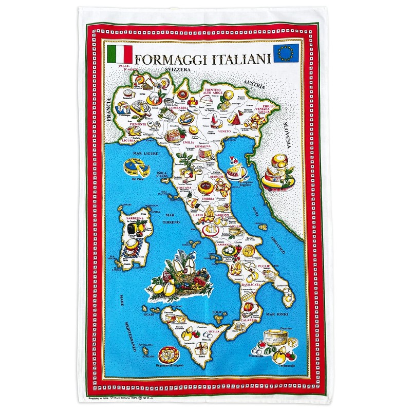 BLU RITMO Kitchen Towel Set, Cotton Kitchen Towels Made in