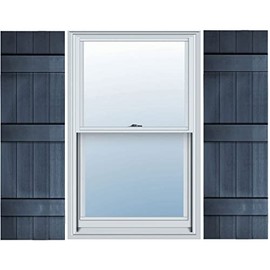 BUILDER'S CHOICE EVB14059IB Shutters, 14" x 59", Indigo Blue