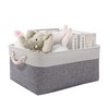 June tech Small Fabric Storage Basket, Waterproof Foldable Storage Baskets,