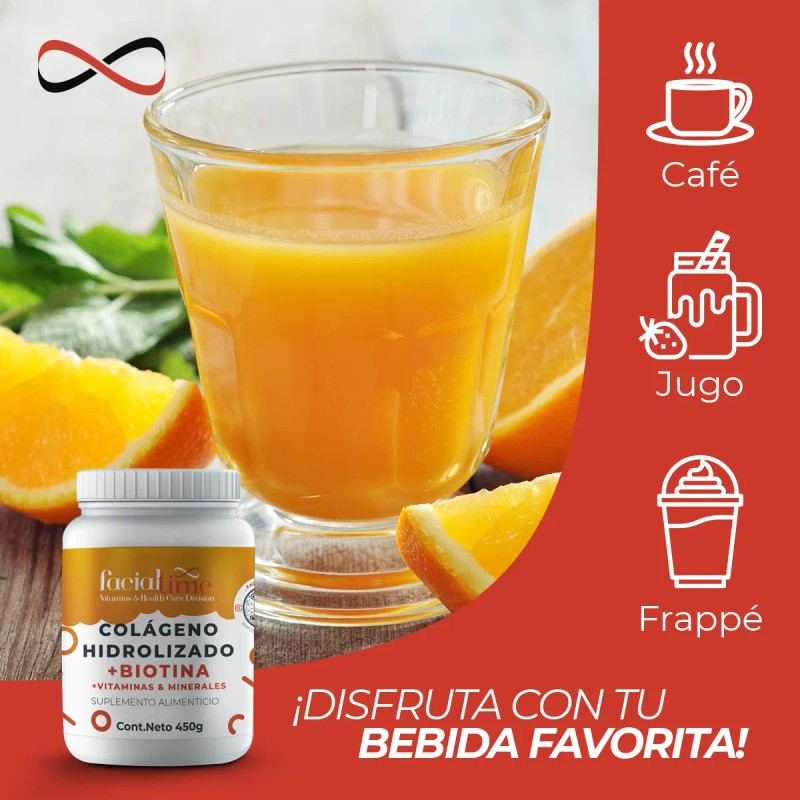 Colágeno Biotina 450g Y Magnesio En Polvo 250 Duo Pack