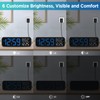 Peakeep Large Display Digital Alarm Clock for Bedrooms, Date Day