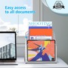 Delifox Inclined Desk File Organizer, 5-Section Vertical File Folder Holder