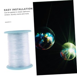 BIUDECO 100m White Nylon Thread Fishing Line Sewing Thread for DIY Jewelry Making and Hanging Decorations Lightweight Purpose Fishing Line for Craft Projects